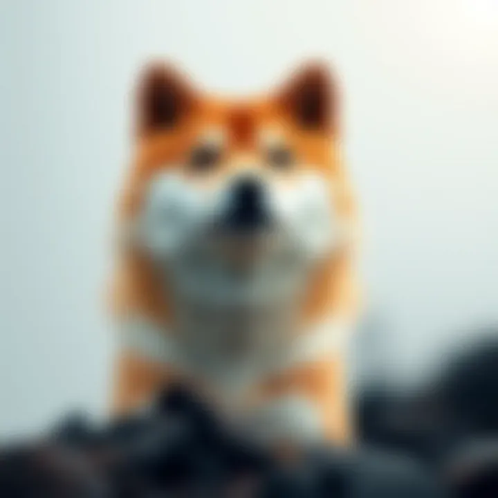 Shiba Inu Cryptocurrency Symbol Symbol of Shiba Inu cryptocurrency