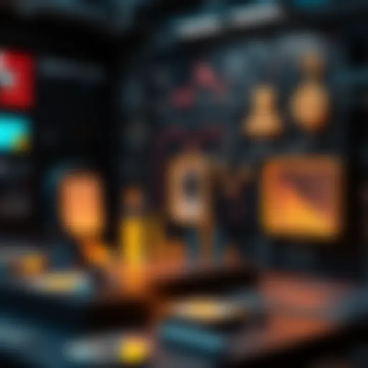 Illustration showcasing various applications of smart contracts