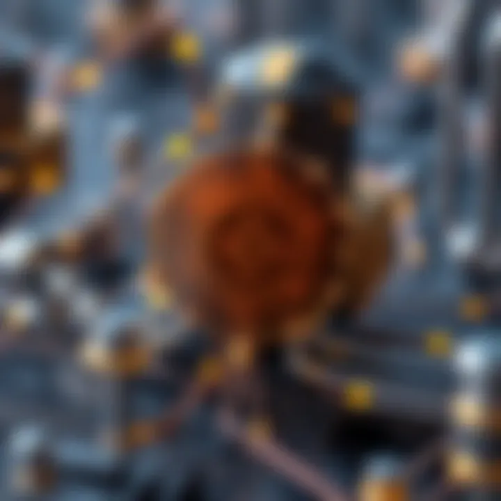 Diagram illustrating the technical structure of a smart contract