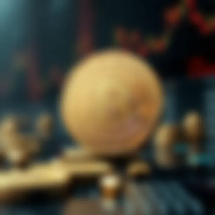 Conceptual representation of a stablecoin in the digital finance landscape