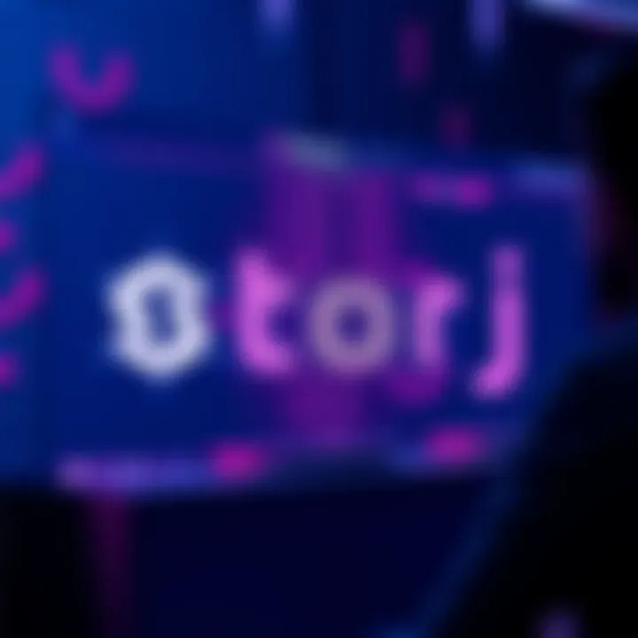 User interface of the Storj platform