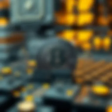 Diagram explaining the technical aspects of Bitcoin mining and halving