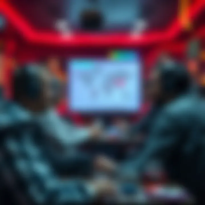 Illustration of cryptocurrency discussions in Telegram groups