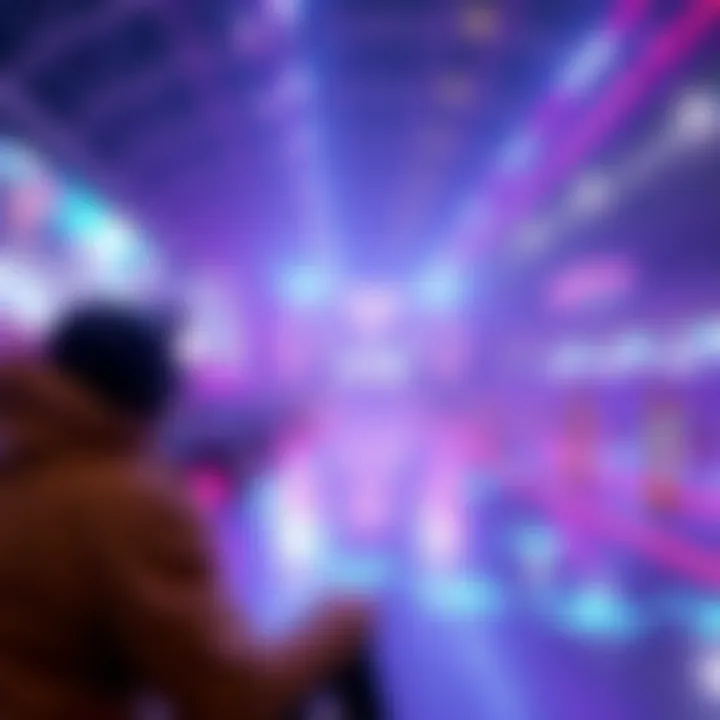 An artistic depiction of the future potential of blockchain gaming.