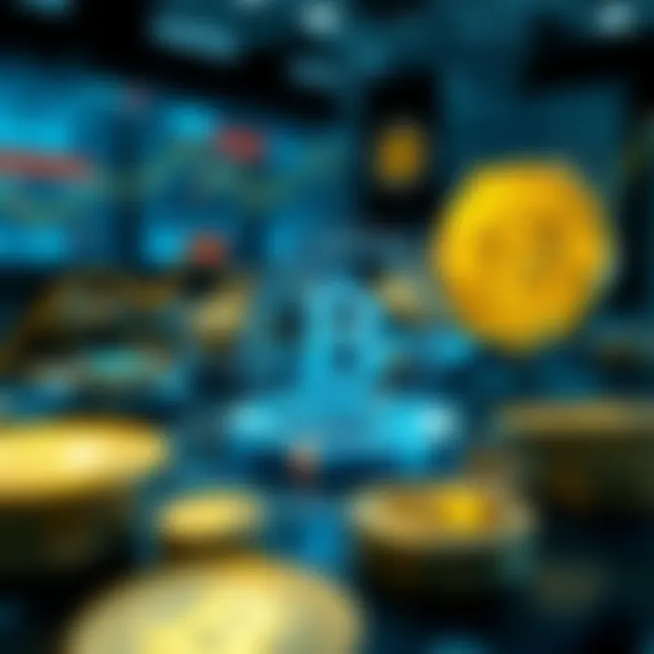 Visual representation of token creation and trading mechanisms