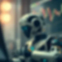 A visual representation of a cryptocurrency trading bot in action, showcasing its algorithmic trading capabilities.