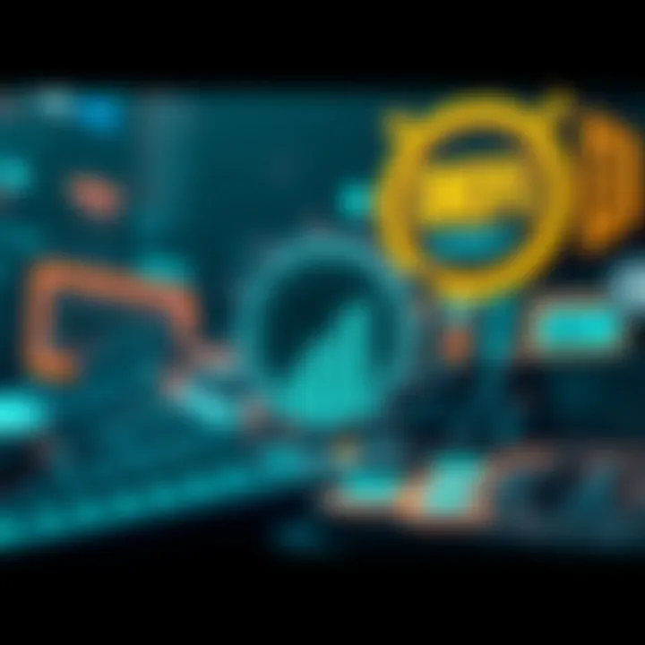 Visual representation of DeFi ecosystem with TVL metrics