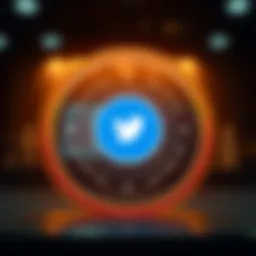 Visual representation of Twitter Circle Link interface