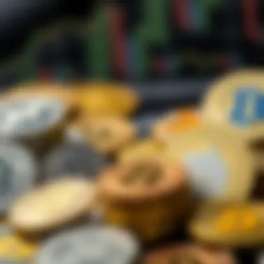 Infographic illustrating types of cryptocurrencies