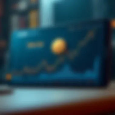 Market analysis graph for digital assets