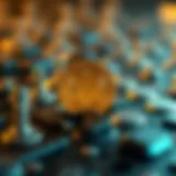 Conceptual representation of immutability in blockchain technology