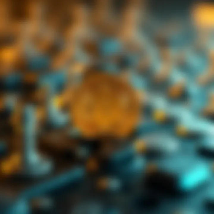 Conceptual representation of immutability in blockchain technology