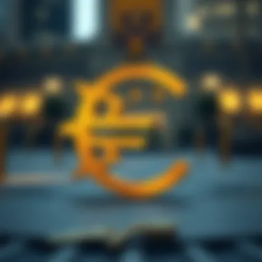 Symbolic representation of the Euro evolving over the years