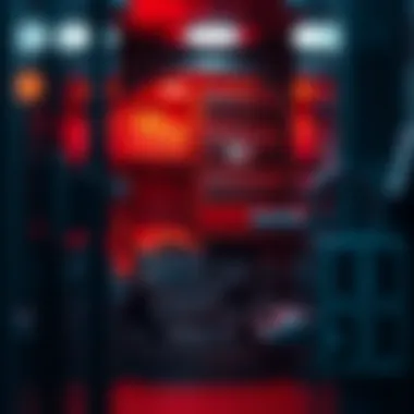 Illustration of digital assets being securely stored