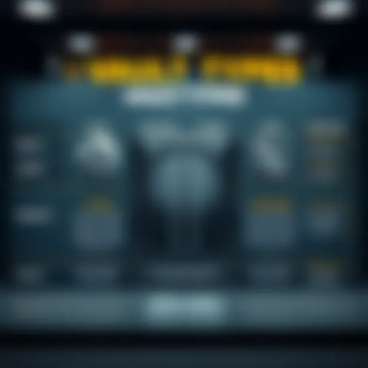 A comparison chart illustrating different types of vaults