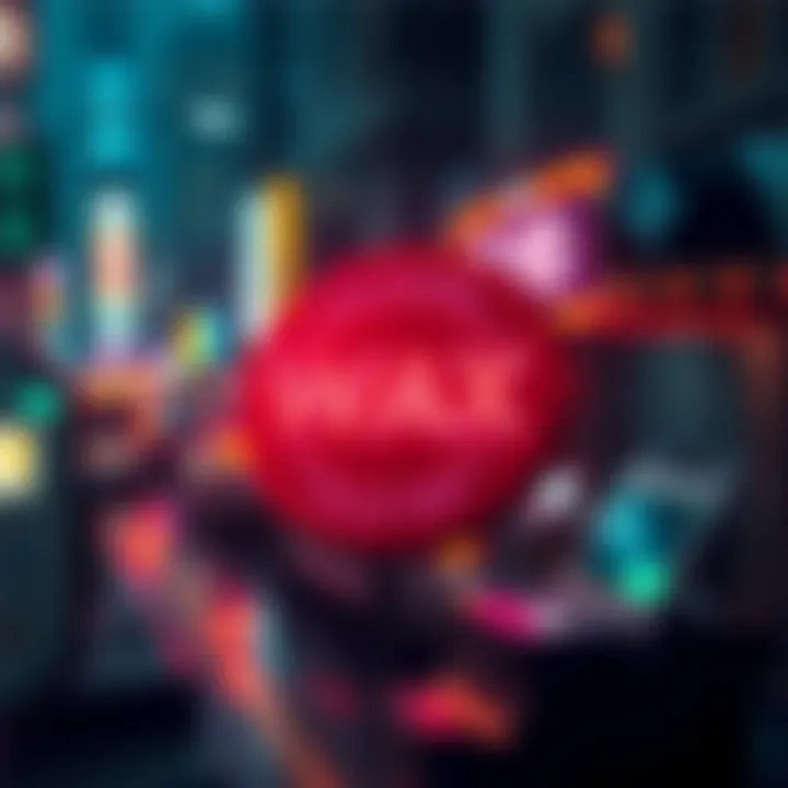 Visual representation of WAX coin market trends