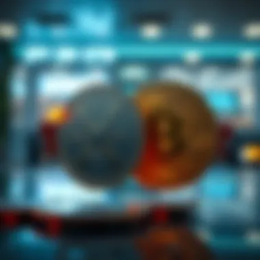 Visual representation of XRP and KRW exchange dynamics