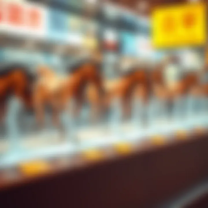 An NFT marketplace interface showcasing virtual racehorses for sale, illustrating ownership in Zed Run.